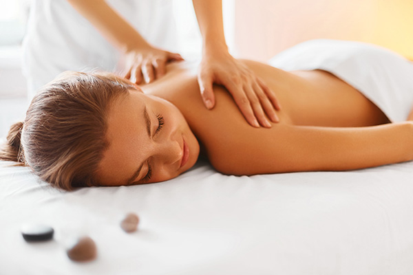 Spa Woman Female Enjoying Massage In Spa Centre