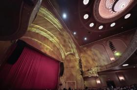 Inside view of the stage and auditorium at the State Theatre of New Jersey